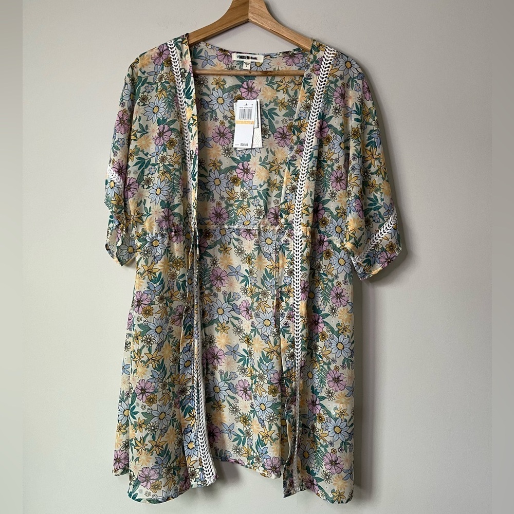 NWT Miken Floral Swim Coverup - Picture 5 of 8
